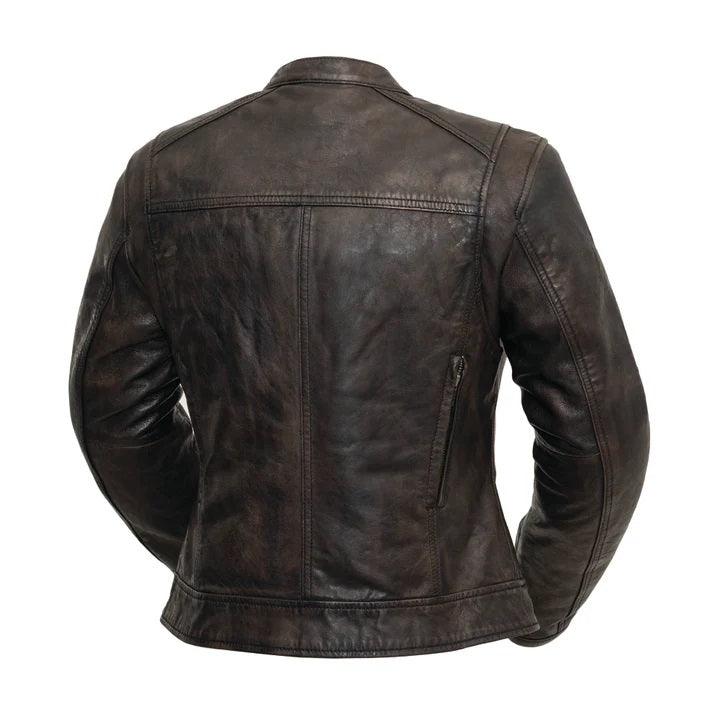 Trickster Womens Motorcycle Leather Jacket - Legendary USA