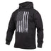 Front view showing Rothco concealed carry hoodie, displayed flat for product detail