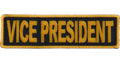 Vice President Patch 3.5 Inch Yellow
