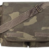 Front view of Vintage Washed Canvas Messenger Bag by Rothco, shown on plain studio background