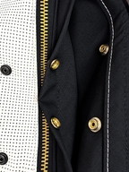 Legendary LowLife 'White Monster' Perforated Leather Club Vest