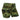 Front view of Women's Camo Legging Workout Shorts, shown on plain studio background