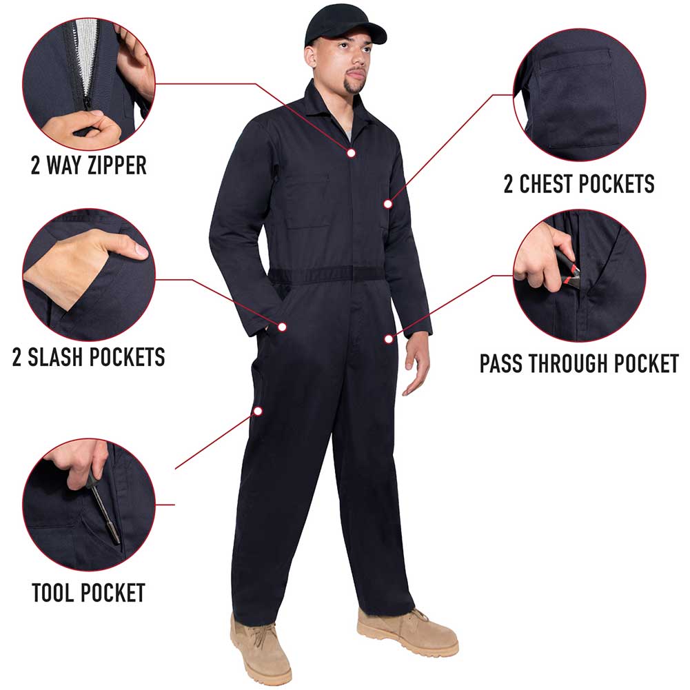Rothco Mens Workwear Coveralls