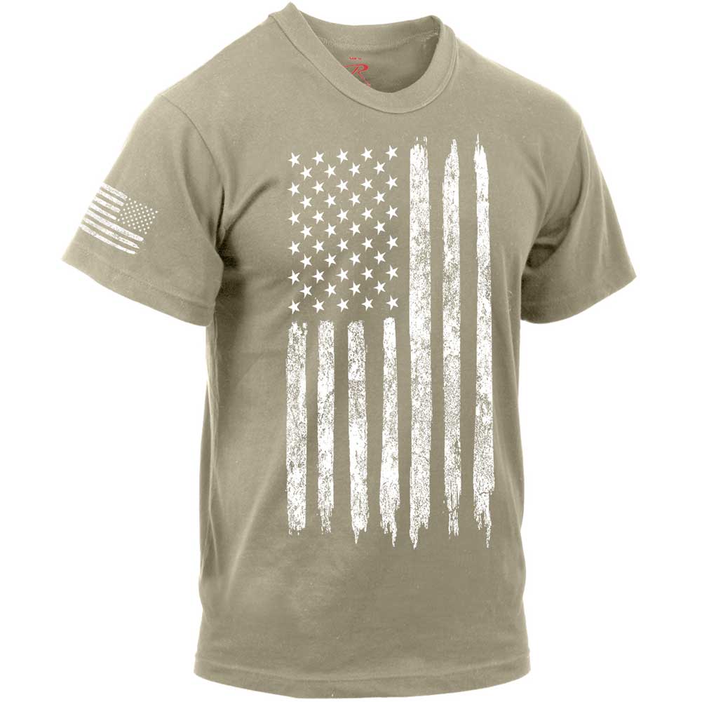 Men's Distressed USA Flag T-Shirt