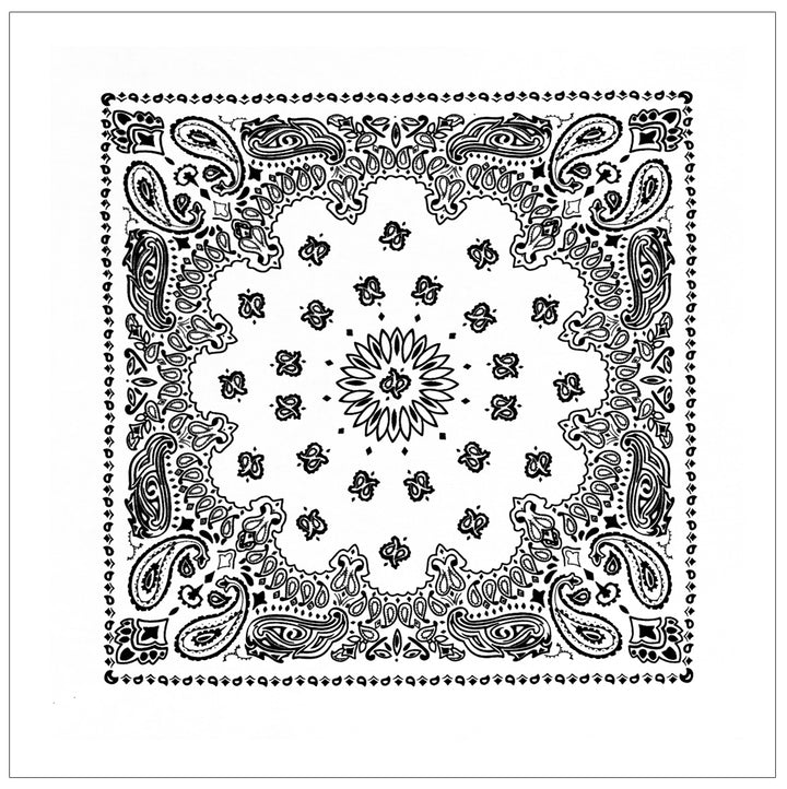 Paisley Bandana – Extra-Large 27” x 27" - 30 Colors To Choose From