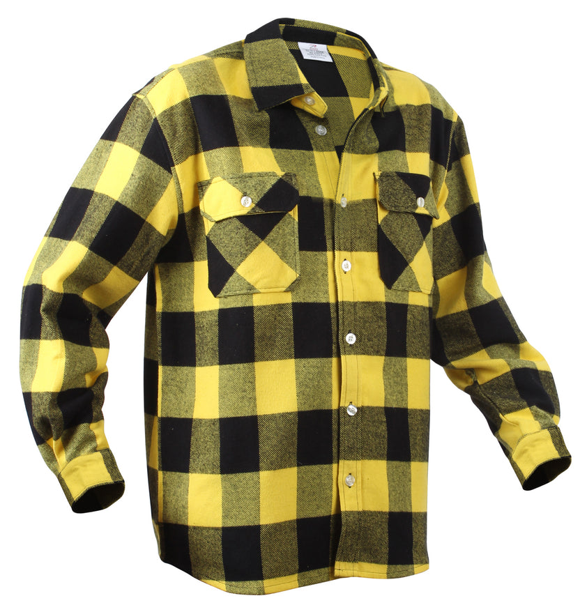 Rothco Flannel Shirt | Mens Buffalo Check Plaid Flannel Shirt ...