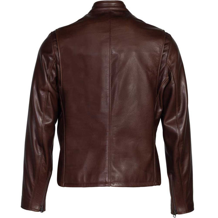 Schott NYC Mens 530 Waxed Cowhide Cafe Racer Jacket