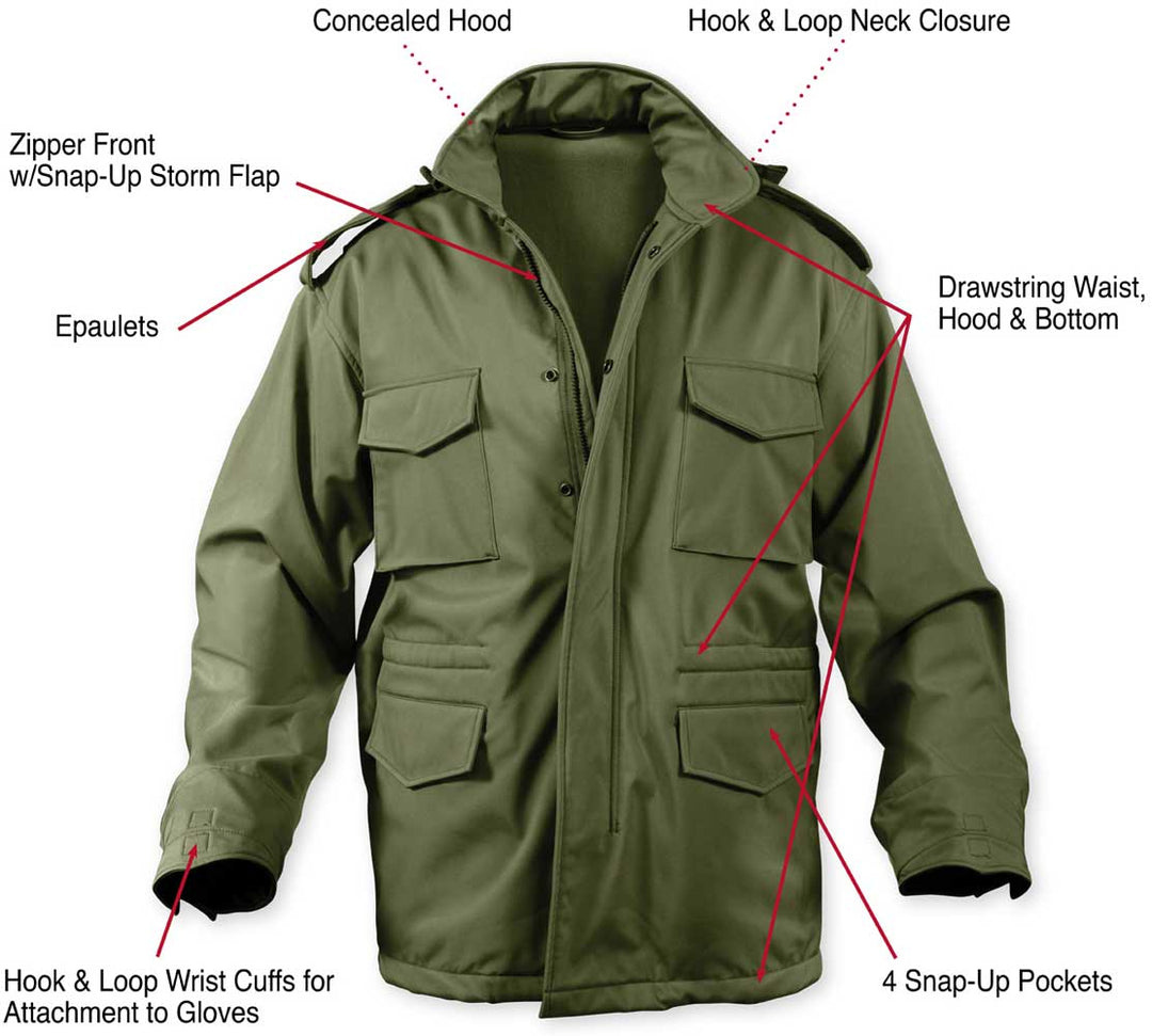 Rothco Mens Soft Shell Tactical M65 Field Jacket