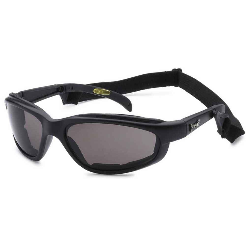  Night Driving Riding Padded Motorcycle Glasses 011 Black Frame  with Yellow Lenses (Black - High Definition Lens) : Automotive