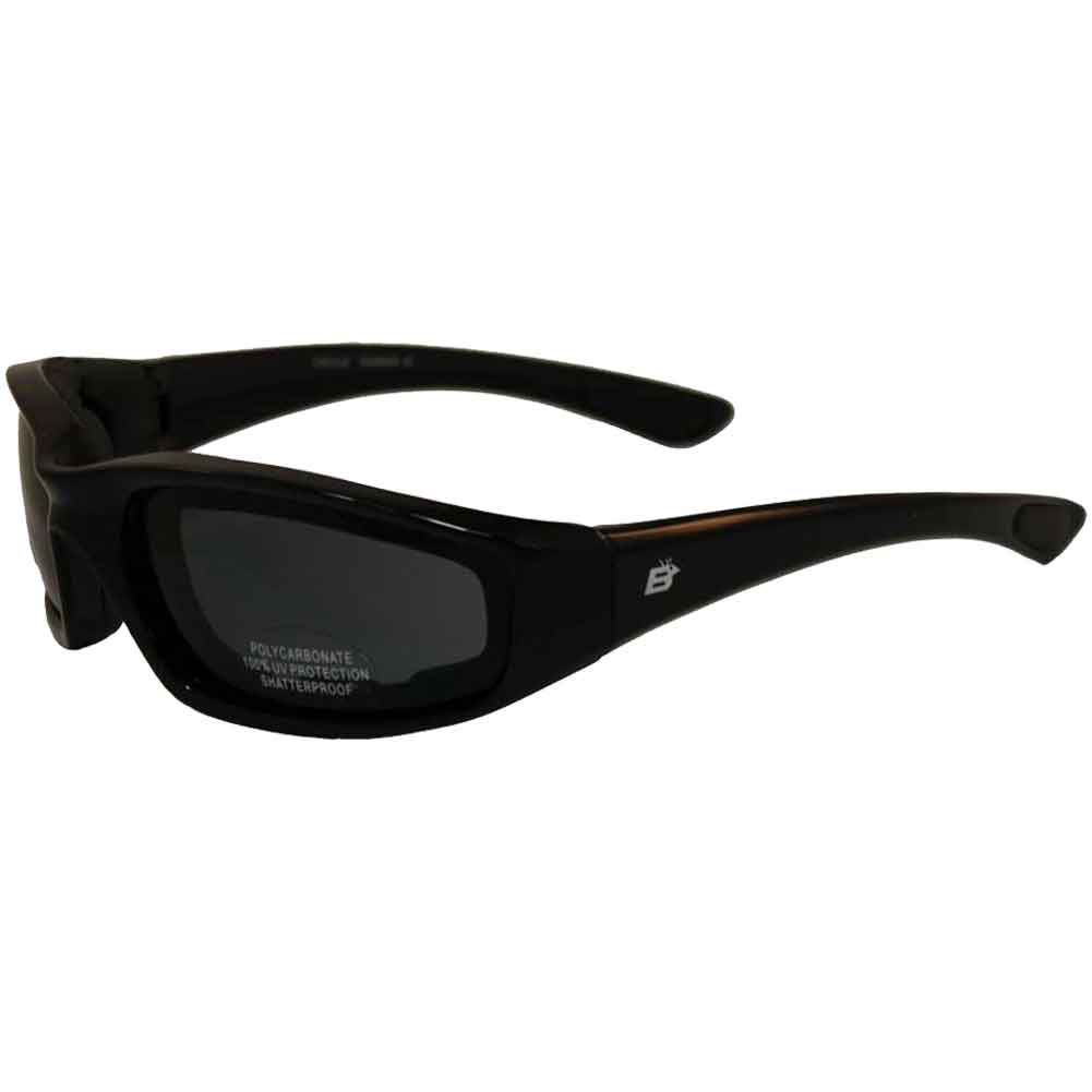VCAN V-TS211 Polarized Motorcycle Riding Glasses Black Frame with