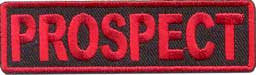 Red Motorcycle Club Prospect Patch