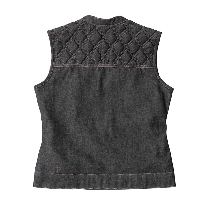 Eclipse Women's Club Style Denim Vest - Limited Edition