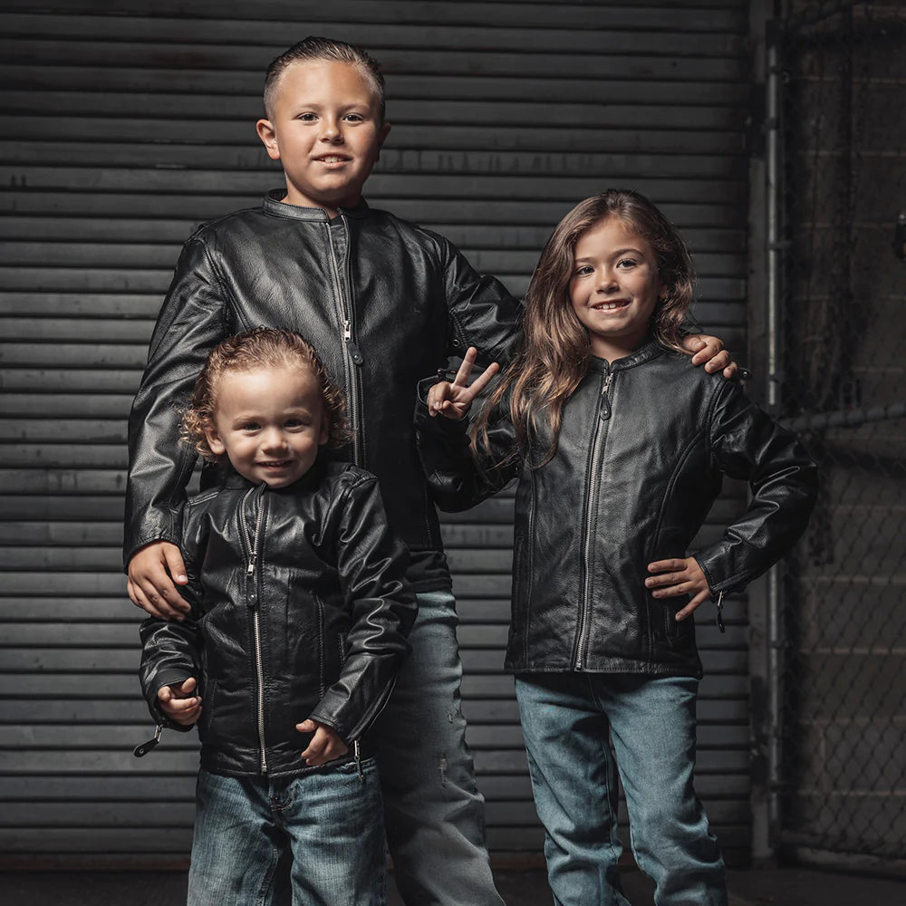 Bambino Kids Motorcycle Leather Jacket