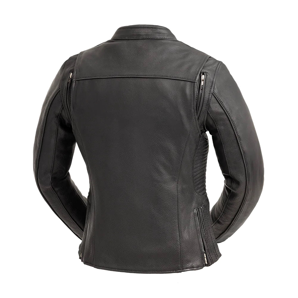 Cyclone Womens Motorcycle Leather Jacket by First MFG