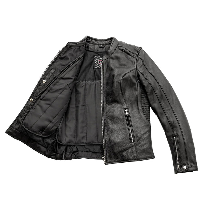 Cyclone Womens Motorcycle Leather Jacket by First MFG