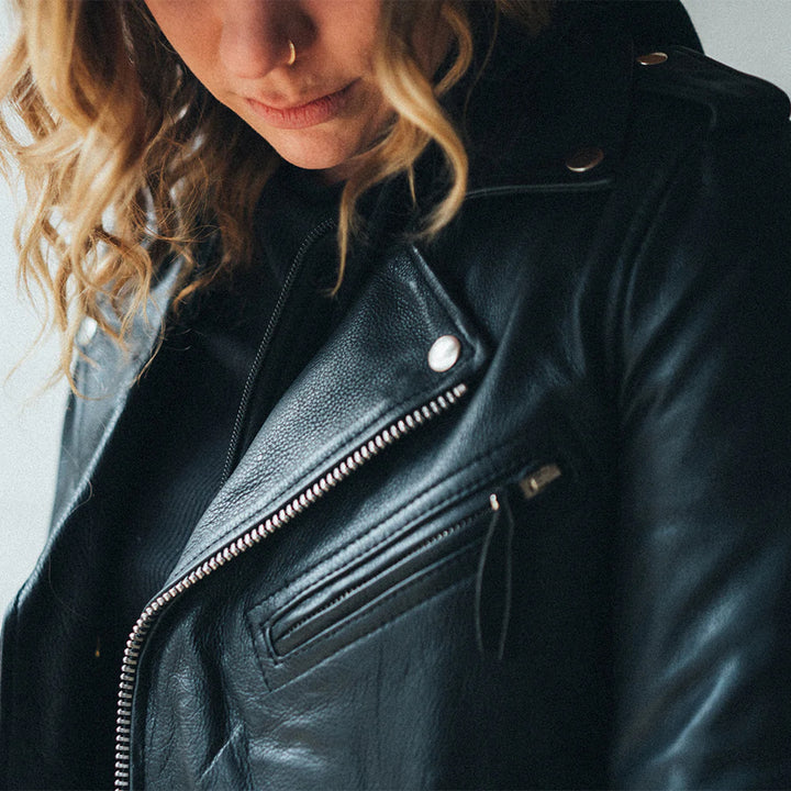 Ryman Women's Motorcycle Leather Jacket