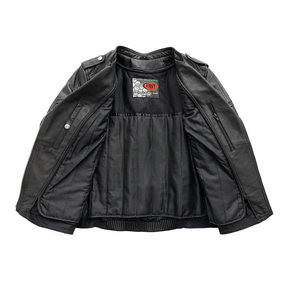 Tantrum Motorcycle Leather Jacket by First MFG