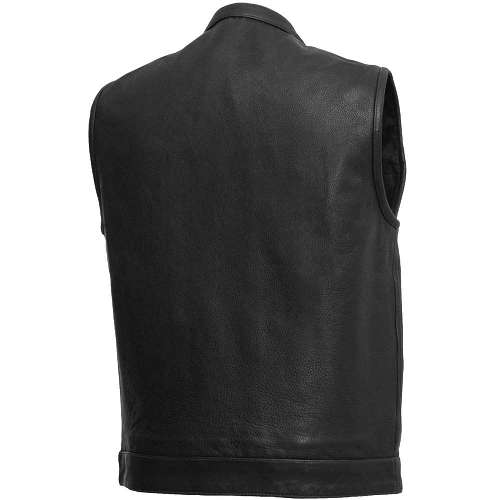 First Mfg Mens Born Free Concealment Leather Vest