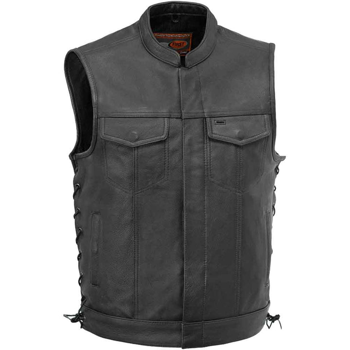 First Mfg Mens Sniper Concealed Carry Leather Vest