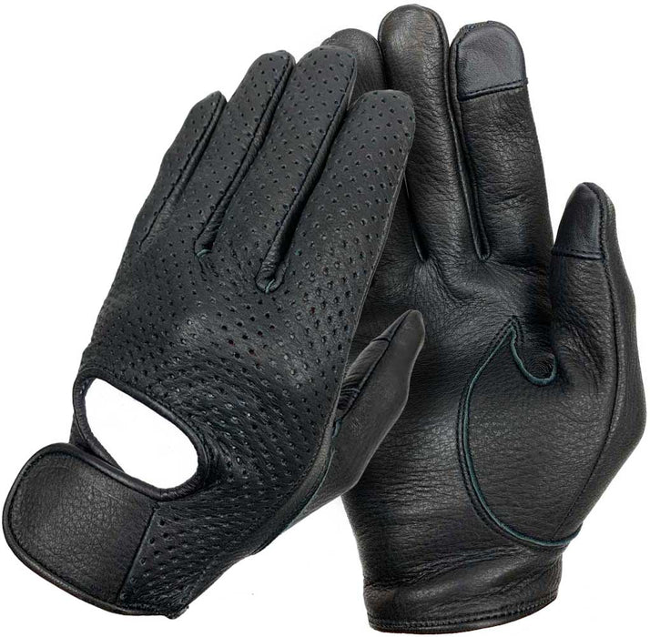 Legendary Mens Deerskin Ventilated Driving Gloves with Touchscreen