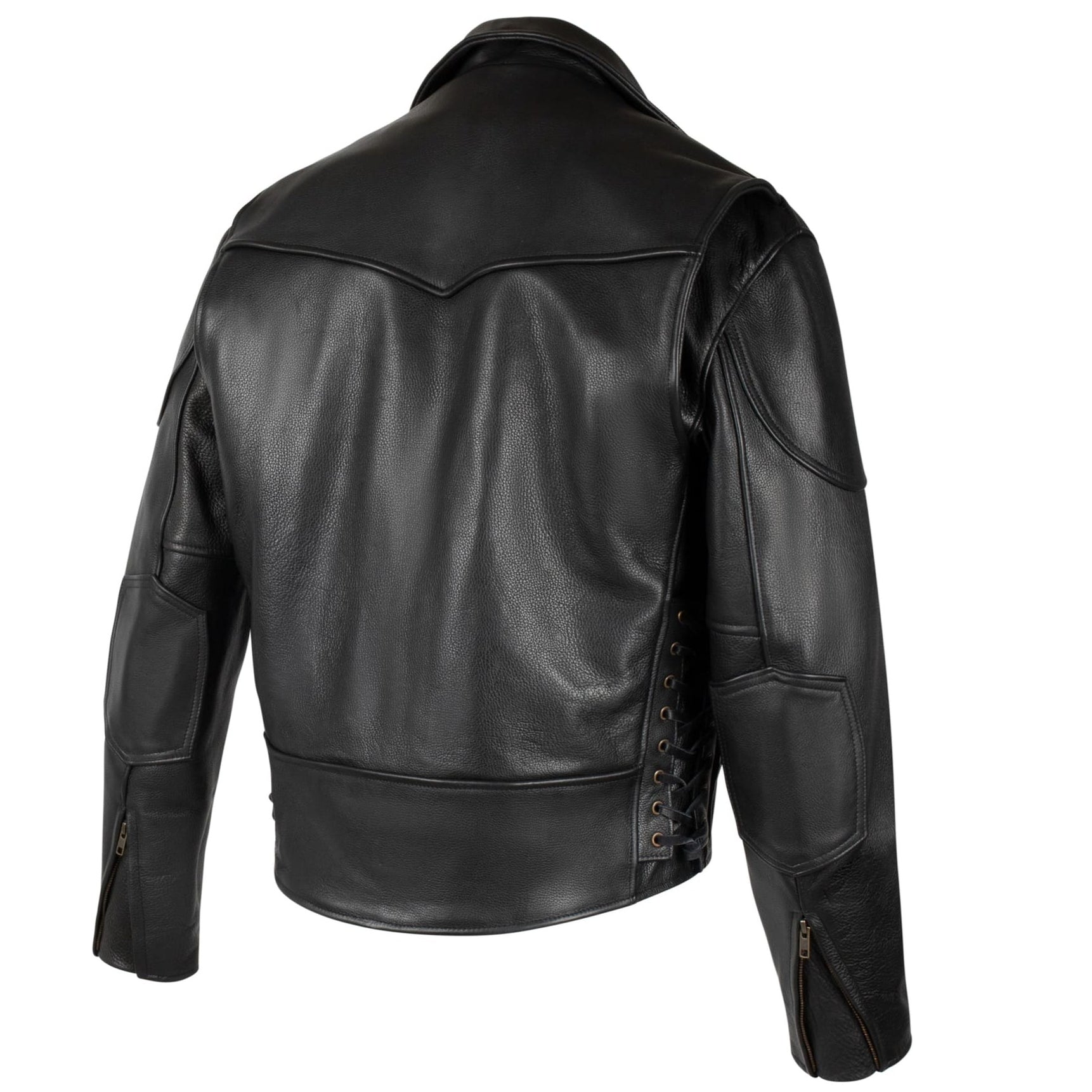 Mens Black Leather Motorcycle Jacket | Legendary USA