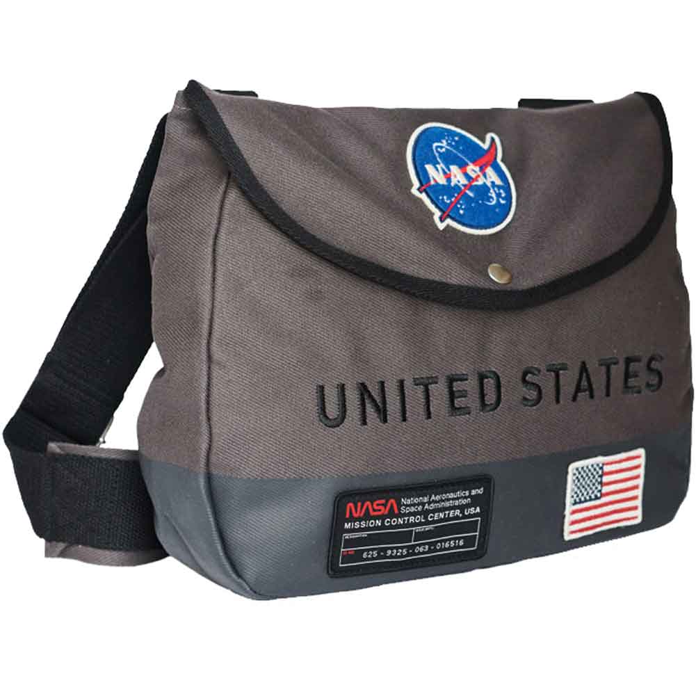 NASA  Grey Shoulder Bag