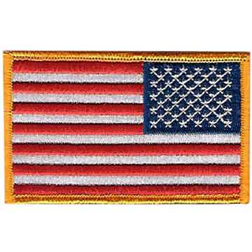 Right Facing American Flag Uniform Patch