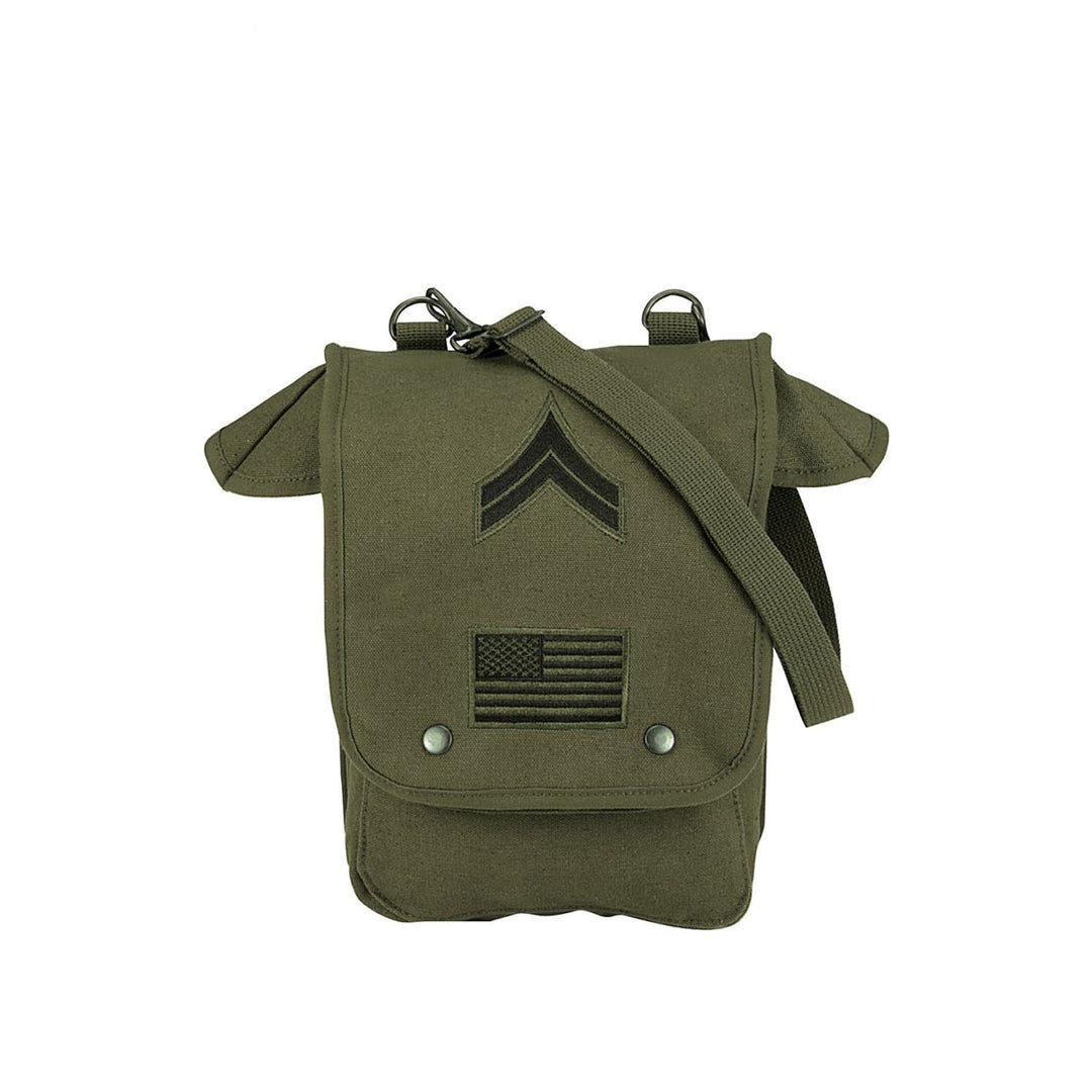 Map Case Shoulder Bag With Military Patches by Rotcho
