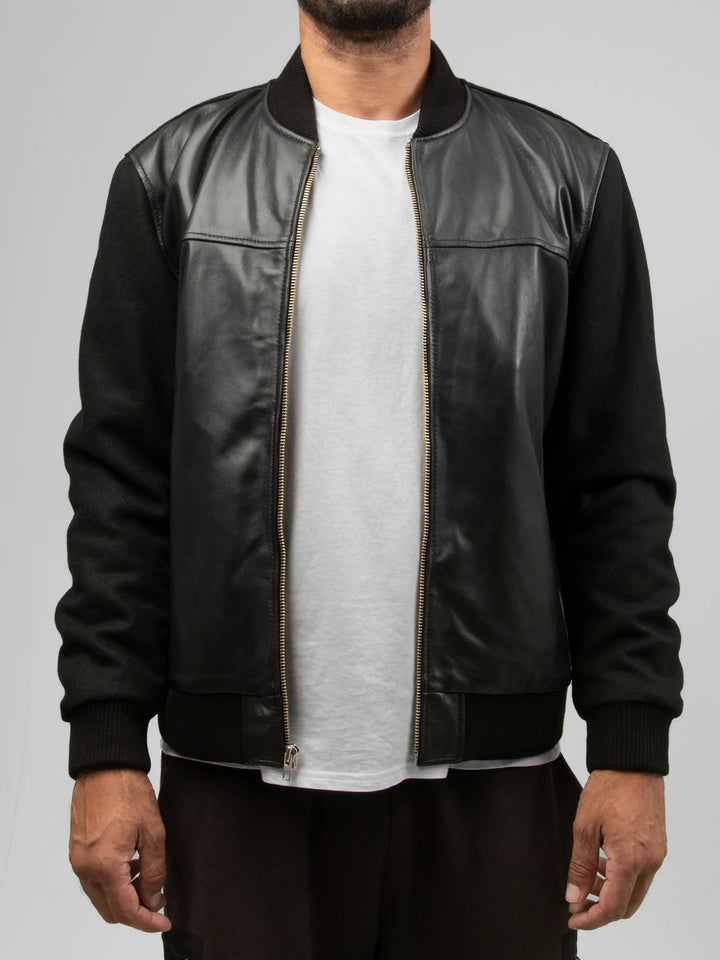 Andre Mens Varsity Leather Jacket by Whet Blu