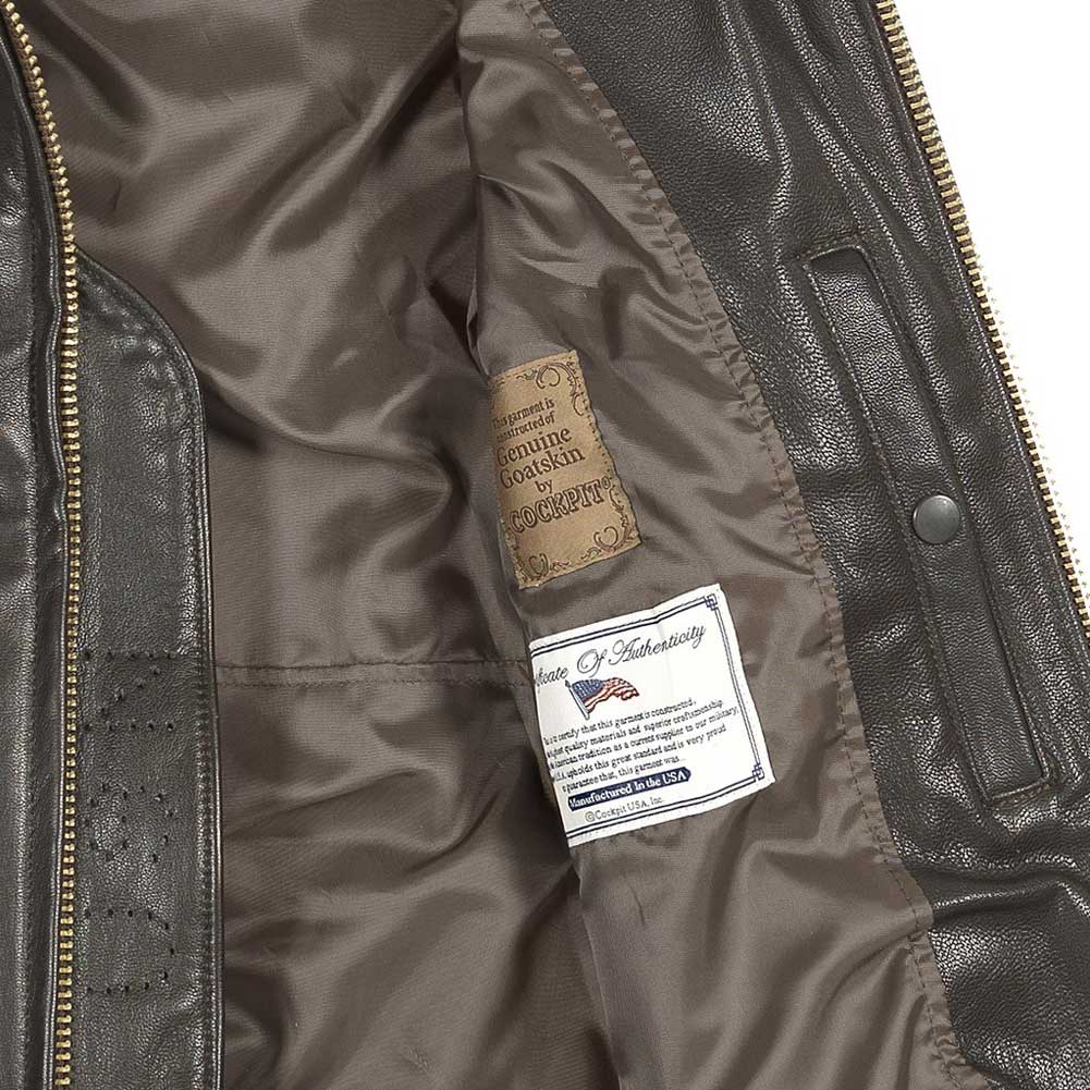 USN G1 Leather Flight Jacket | Men's Goatskin Leather Jacket