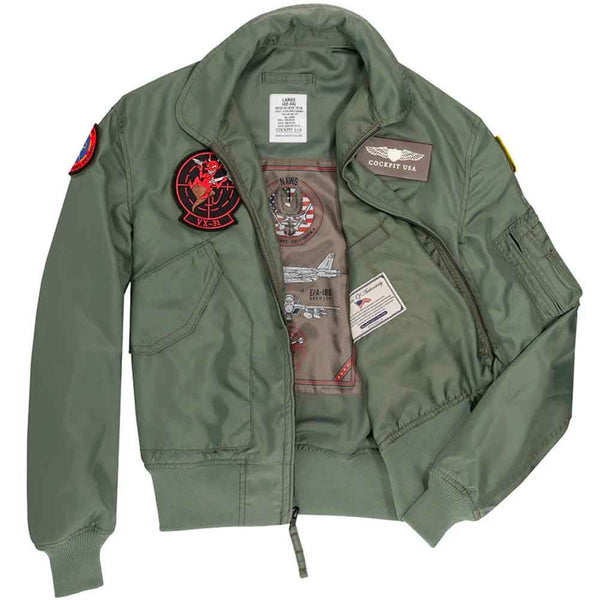 US Navy Flight Jacket | Men's Nylon Jacket | Legendary USA