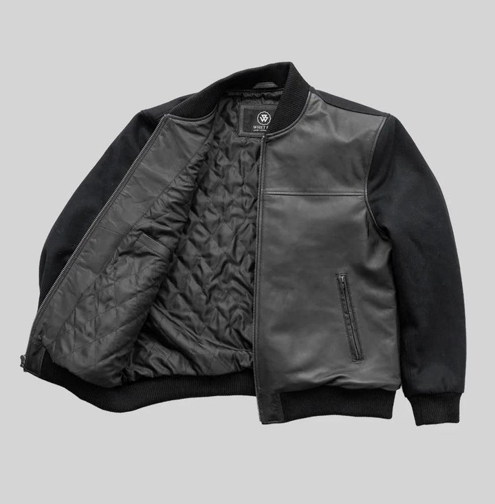 Andre Mens Varsity Leather Jacket by Whet Blu - Legendary USA