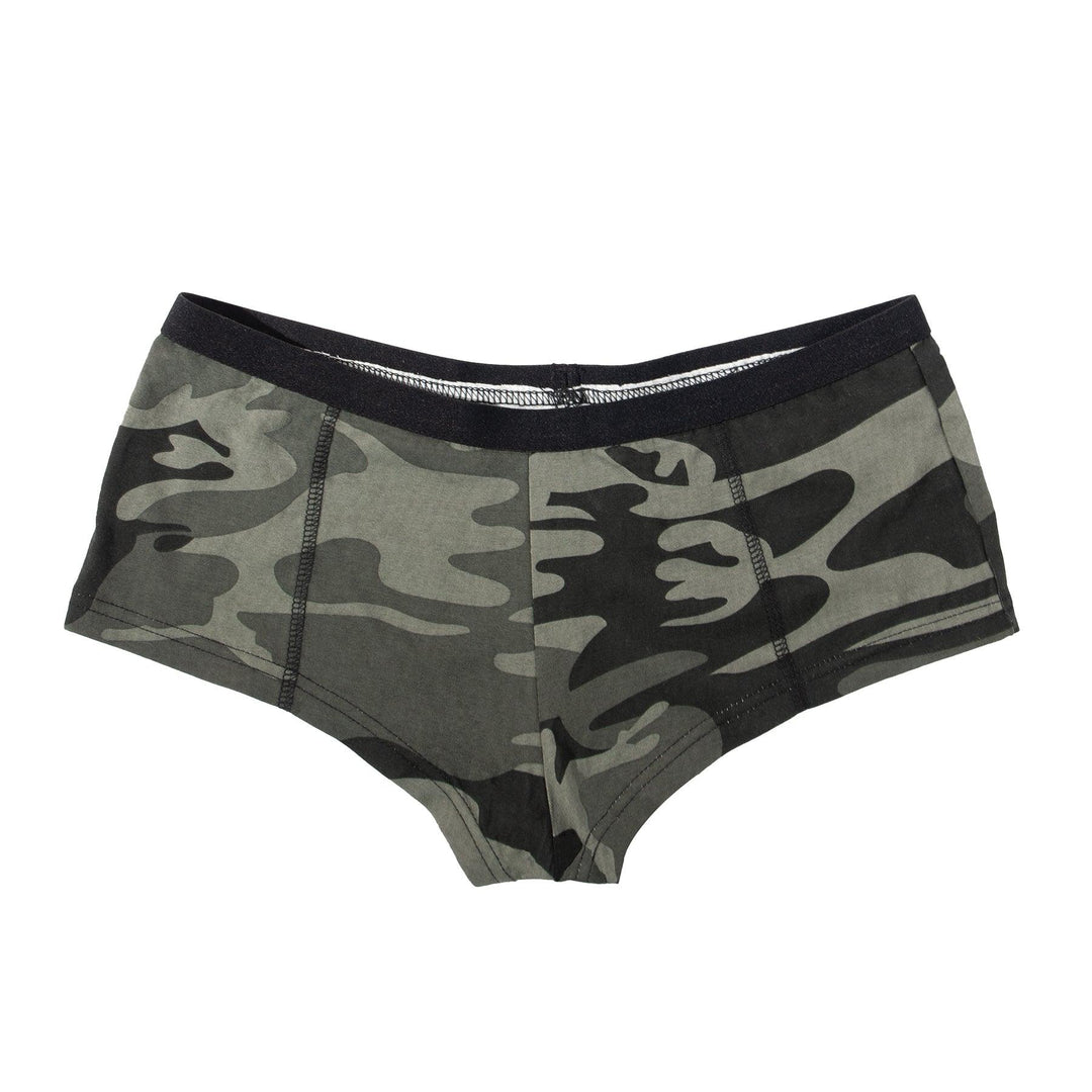 Black Camo "Booty Camp" Booty Shorts - Legendary USA