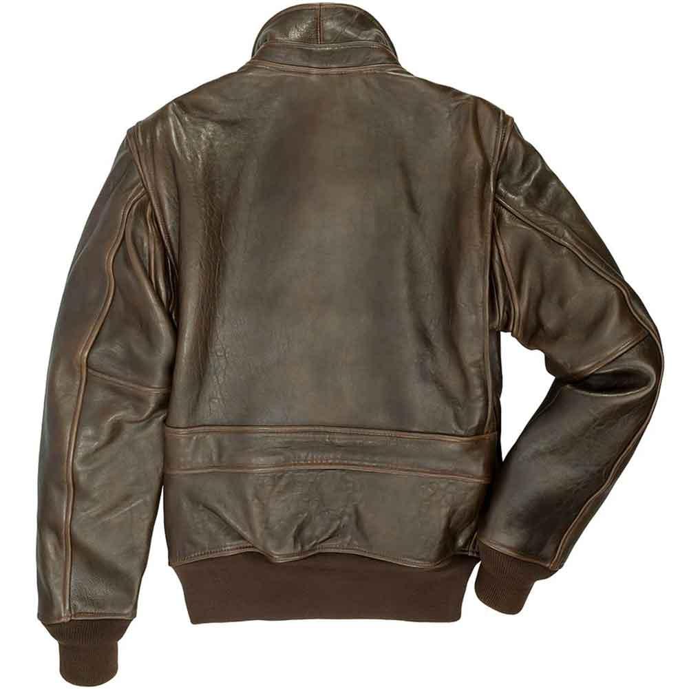 Cockpit USA Mens Modified Raider Leather Flight Jacket - Legendary USA