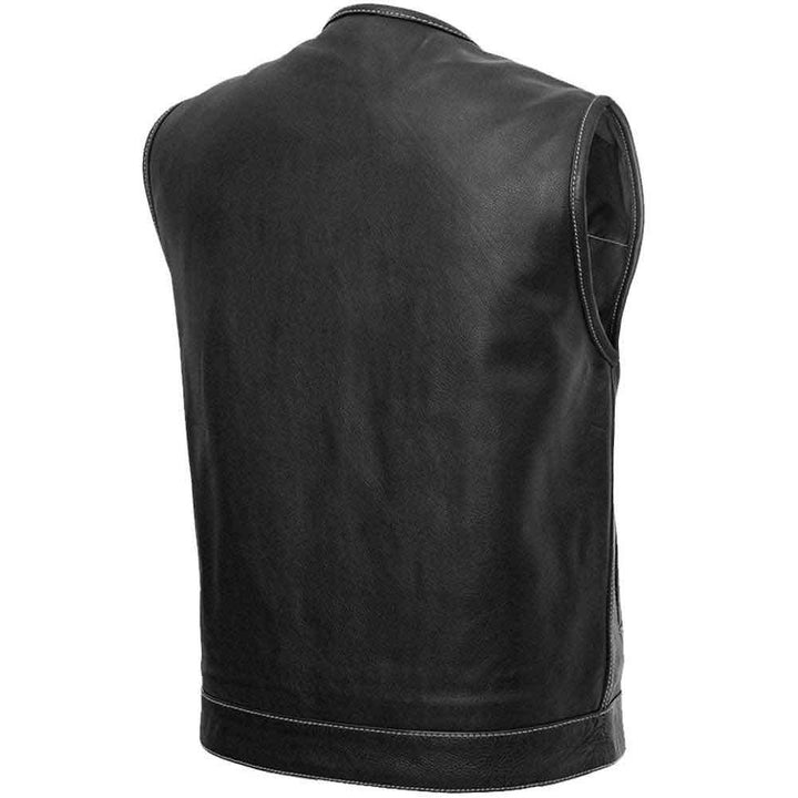 First Mfg Mens Bandit Concealment Leather Vest - Legendary USA