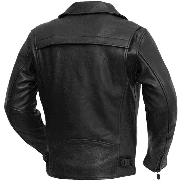 First Mfg Mens Night Rider Vented Leather Motorcycle Jacket - Legendary USA