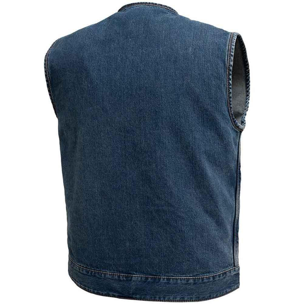 First Mfg Mens No Limit Denim Concealment Vest - Legendary USA