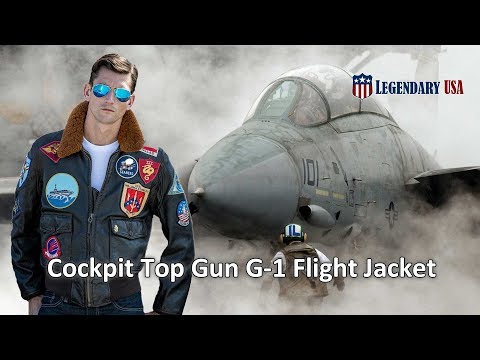 Cockpit USA Mens Reproduction Top Gun G-1 Leather Flight Jacket