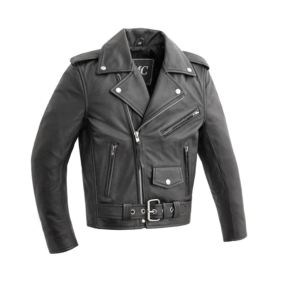 Kids - Cry Baby Motorcycle Leather Jacket by First MFG - Legendary USA