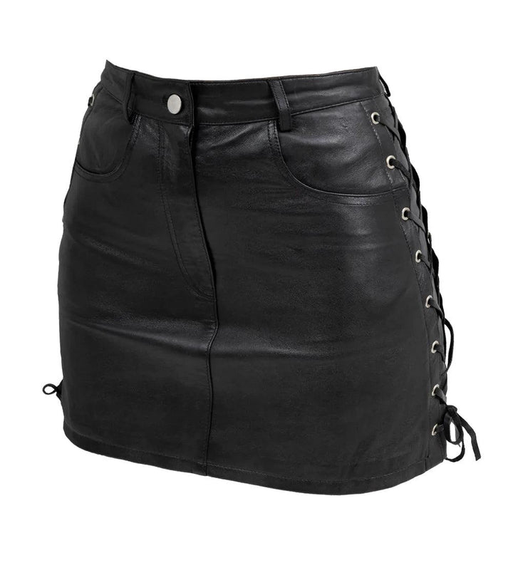 Lacey Fashion Leather Skirt by Whet Blu - Legendary USA