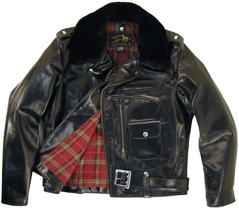 Legendary Black Stallion Horsehide Motorcycle Jacket – Legendary USA
