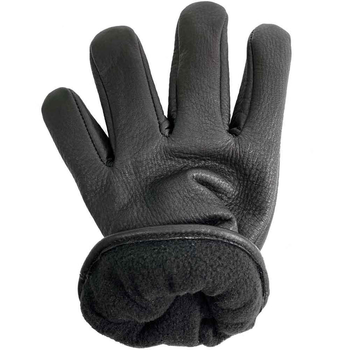 Legendary Mens Deerskin Fleece Lined Short Wrist Gloves - Legendary USA