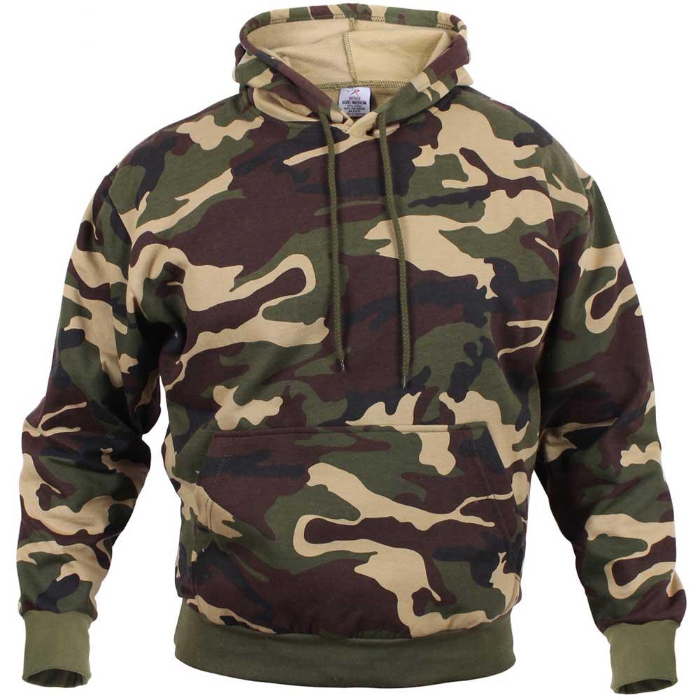 Mens Camouflage Pullover Hooded Sweatshirt (5 color choices) - Legendary USA