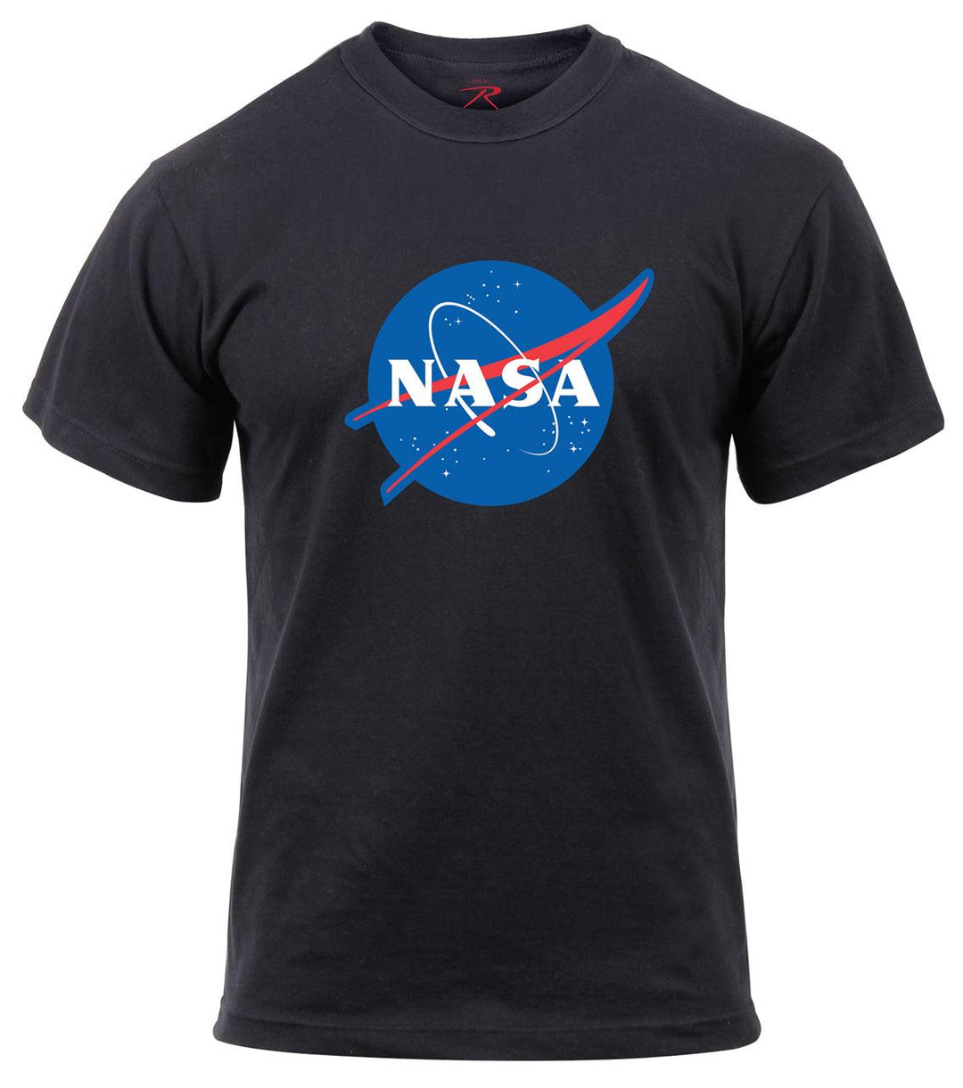 Mens NASA Meatball Logo Black T-Shirt - Legendary USA