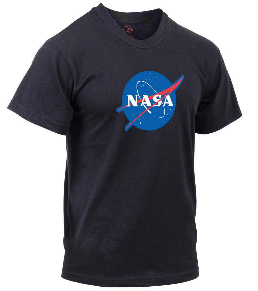 Mens NASA Meatball Logo Black T-Shirt - Legendary USA