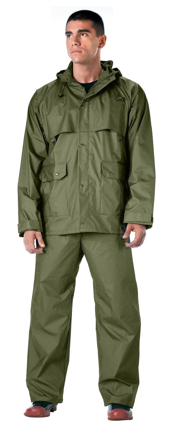 Rothco 2 Piece Microlite PVC Rainsuit - Legendary USA