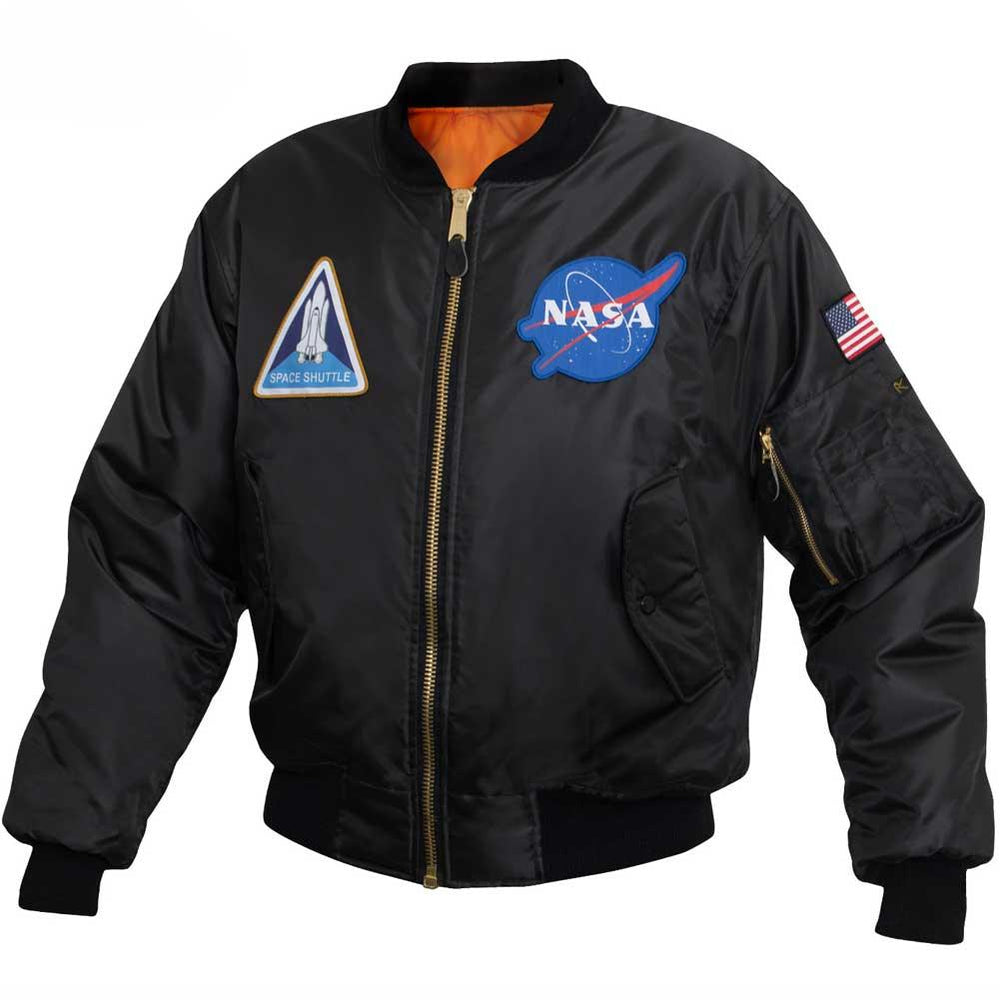 Rothco Mens NASA MA-1 Flight Jacket - Legendary USA