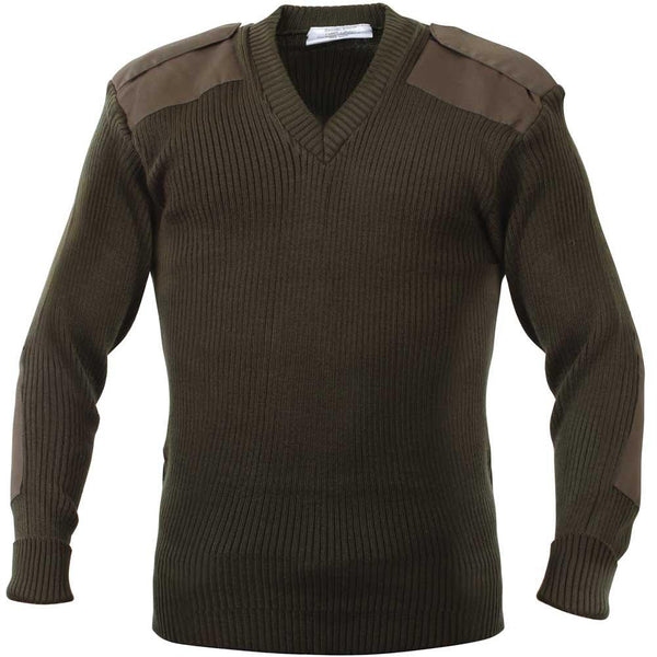 V Neck Commando Sweater Men s Military Style Sweater Legendary USA