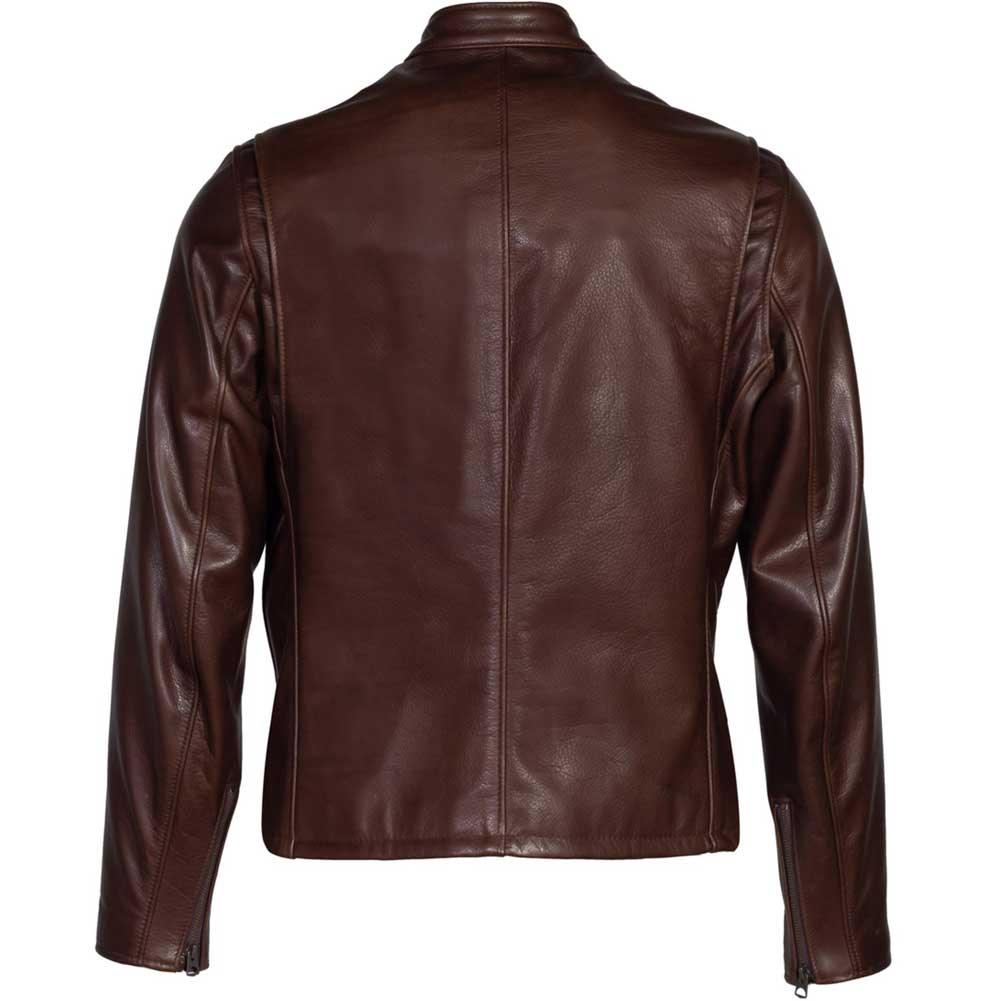 Schott NYC Mens 530 Waxed Cowhide Cafe Racer Jacket - Legendary USA