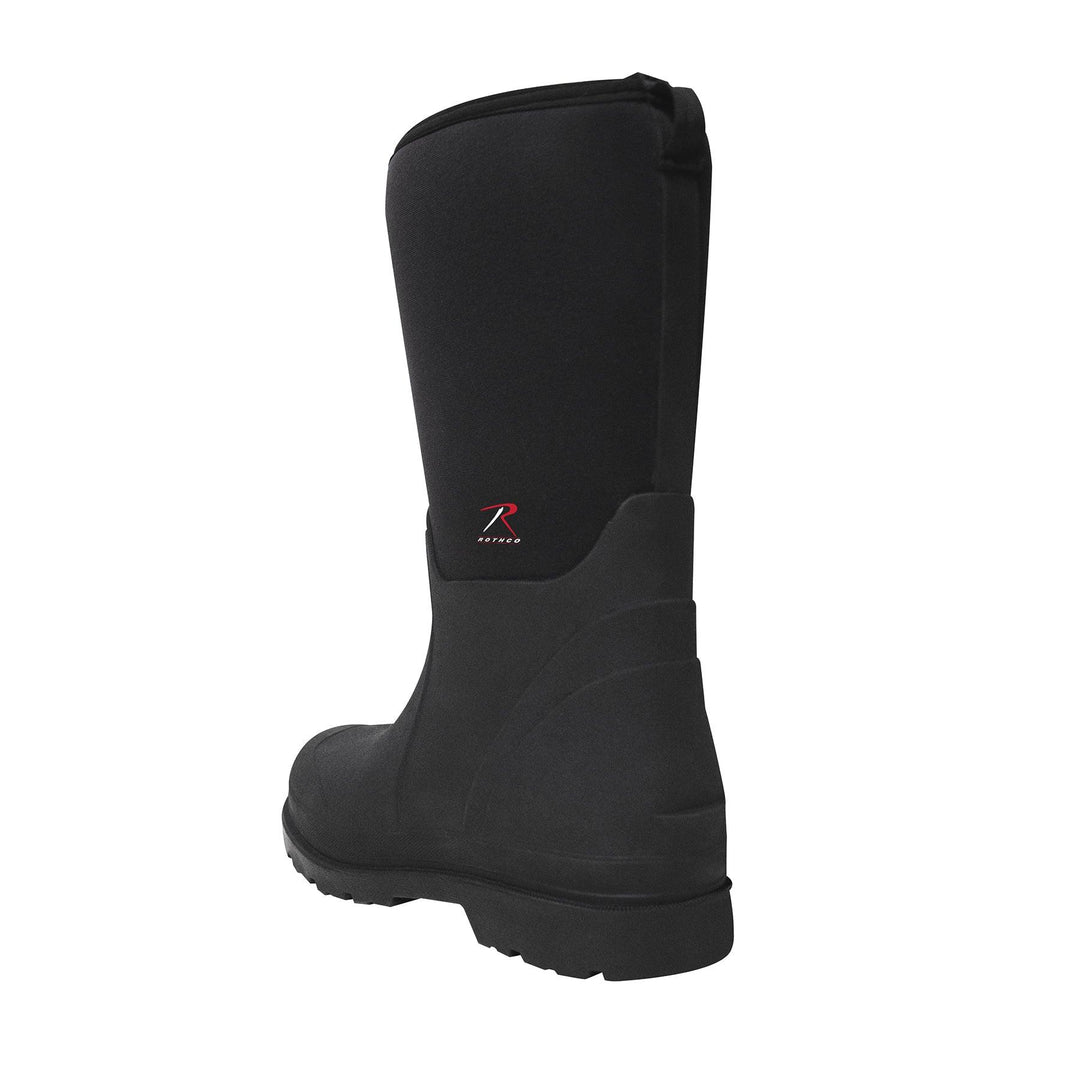 Storm & Waterproof Rubber Boots by Rothco - Black - 14.5 Inch - Legendary USA